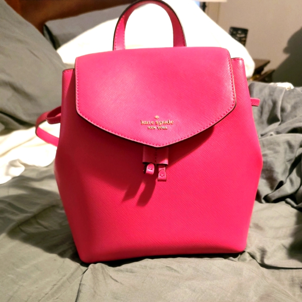 Kate Spade Lizzie Hot Bikini Pink medium backpack